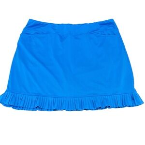 Tail‎ White Label Blue Skort XL Micropleat Hem Pockets Golf Pickleball UP…